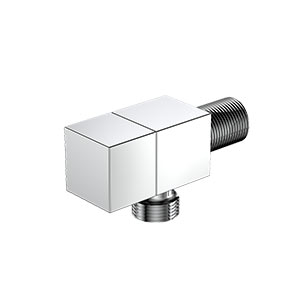 Zawór kątowy przyłączeniowy 1/2x3/8 mosiężny, chromowany
