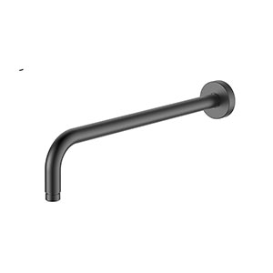 Ramię natrysku stalowe nierdzewna 37,9 cm, gun metal