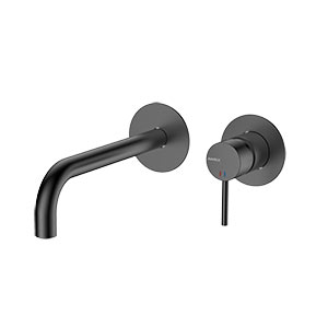 Bateria umywalkowa podtynkowa, gun metal